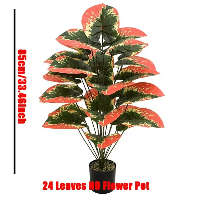 Color Pop Tropical Artificial Plant 24 Leaves Faux Greenery For Home Outdoor Decor 4