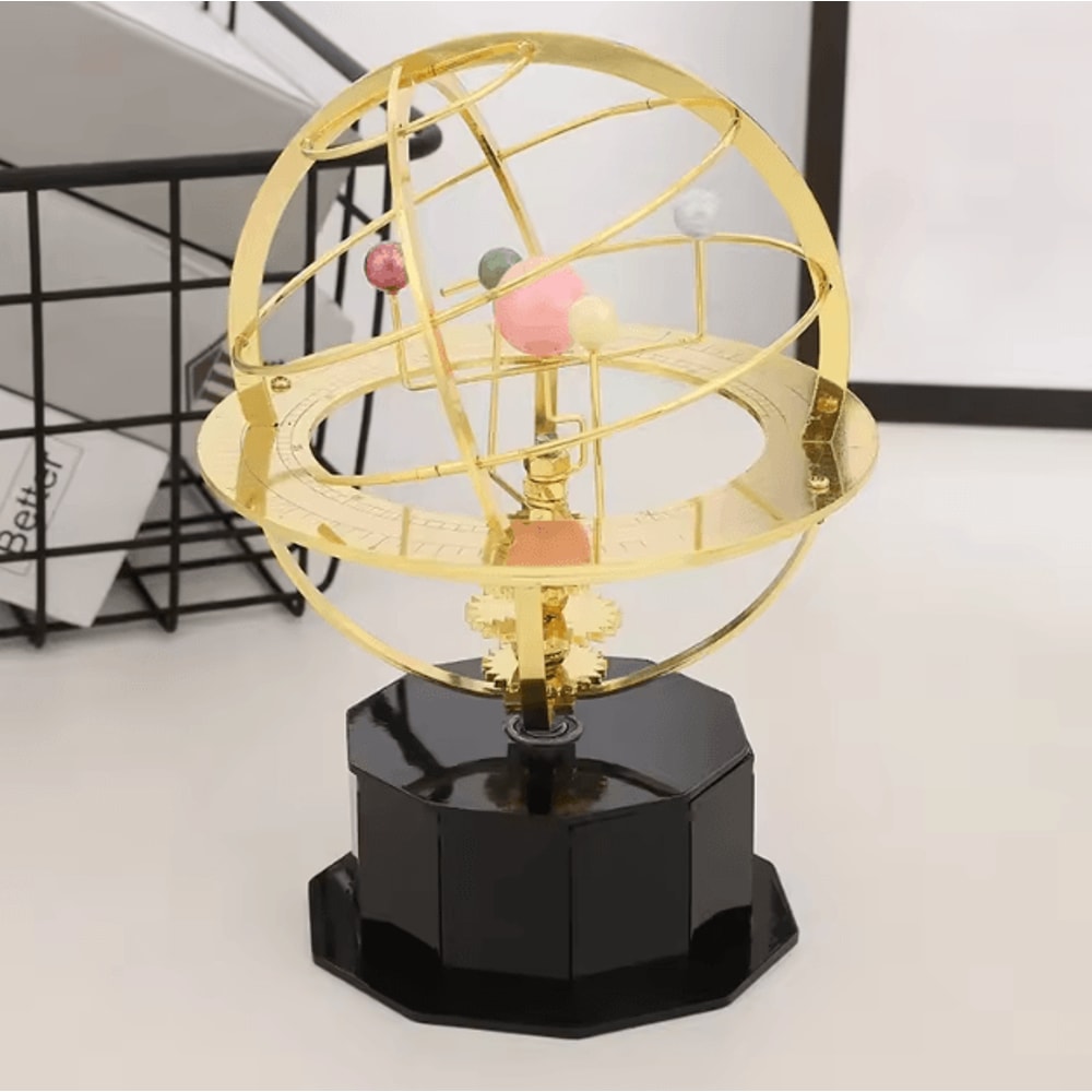 Grand Mechanical Orrery Solar System Model Metal Astronomy Desk Decor Collectors Display 1