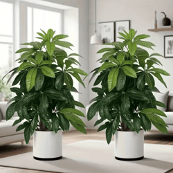 large artificial money tree palm – realistic tropical faux plant for indoor & outdoor decor