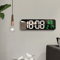 Large LED Digital Wall Clock USB Powered Display With Temperature Humidity Monitor 0