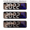 Large LED Digital Wall Clock USB Powered Display With Temperature Humidity Monitor 1