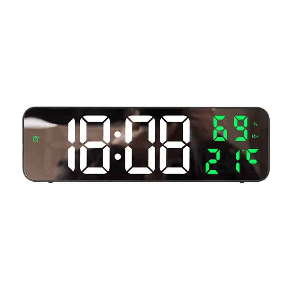 Large LED Digital Wall Clock USB Powered Display With Temperature Humidity Monitor 3