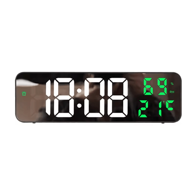 Large LED Digital Wall Clock USB Powered Display With Temperature Humidity Monitor 3