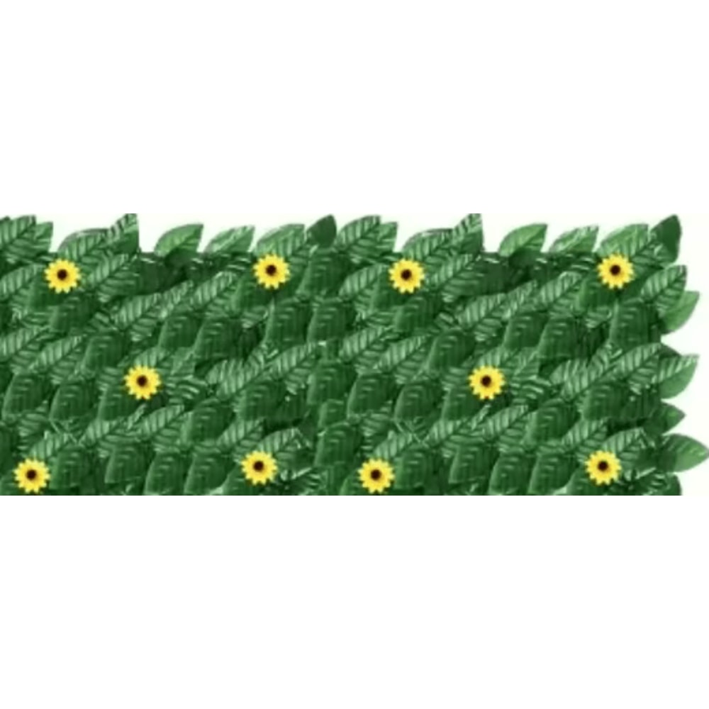 Sunflower Artificial Ivy Privacy Fence Expandable Green Wall Screen For Balcony Garden 3