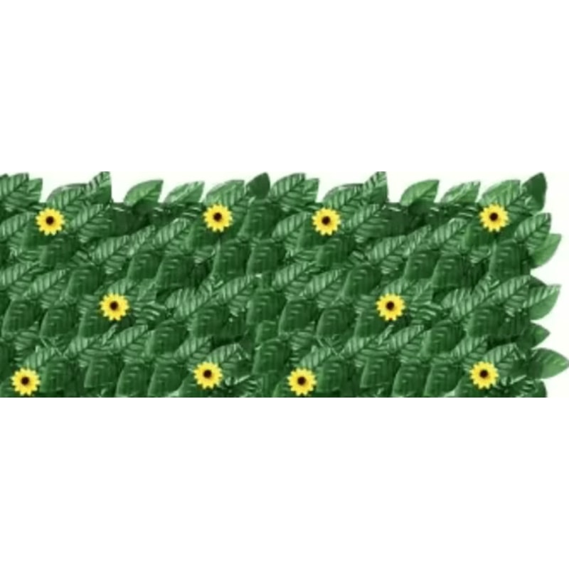 Sunflower Artificial Ivy Privacy Fence Expandable Green Wall Screen For Balcony Garden 3
