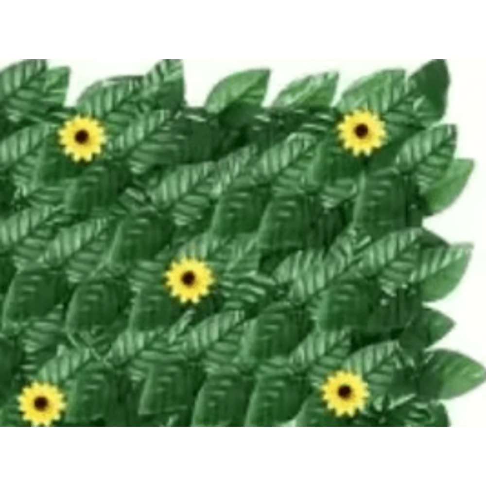 Sunflower Artificial Ivy Privacy Fence Expandable Green Wall Screen For Balcony Garden 4