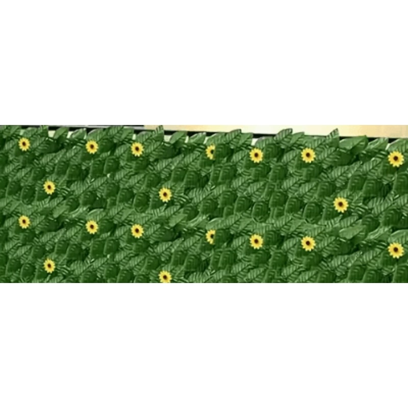 Sunflower Artificial Ivy Privacy Fence Expandable Green Wall Screen For Balcony Garden 5