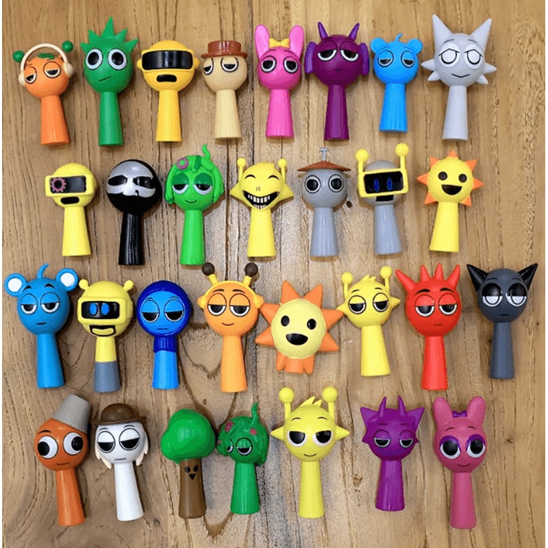 Sprunki PVC Cartoon Figure Set 24pcs Mini Collectible Game Character Ornaments 1