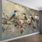 Vibrant Hummingbird Floral Wall Tapestry Elegant Feathered Nature Art For Home Decor 2