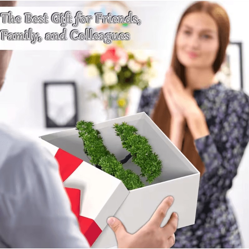 Mini Artificial Bonsai Plant Realistic Green Faux Tree For Home Office Decor 3