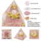 Natural Crystal Energy Pyramid Amethyst Peridot Orgone Resin Decor For Healing Meditation 4