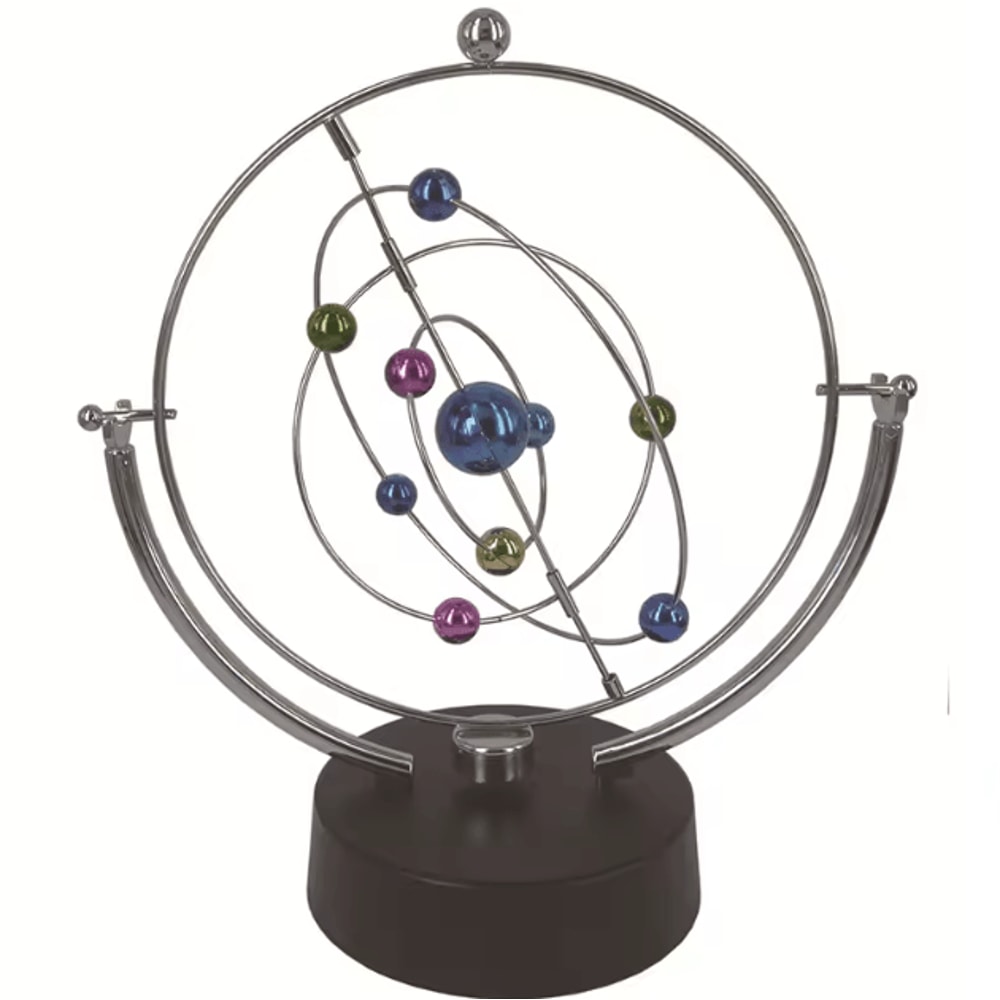 Celestial Orbit Perpetual Motion Desk Sculpture Kinetic Art Orbital Pendulum Decor 0