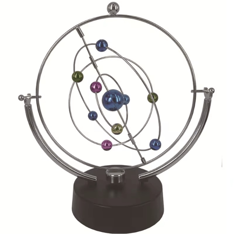 Celestial Orbit Perpetual Motion Desk Sculpture Kinetic Art Orbital Pendulum Decor 0