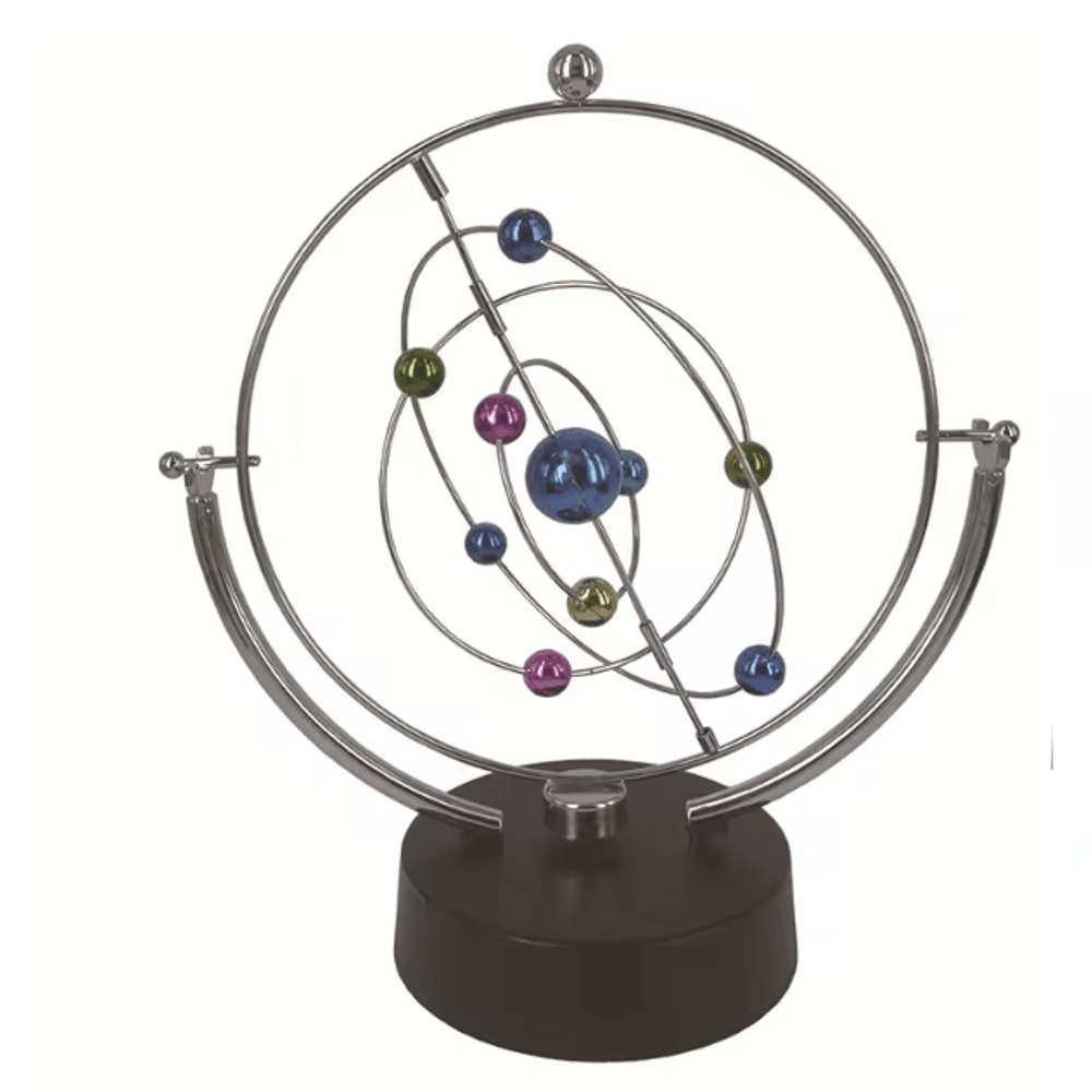 Celestial Orbit Perpetual Motion Desk Sculpture Kinetic Art Orbital Pendulum Decor 1