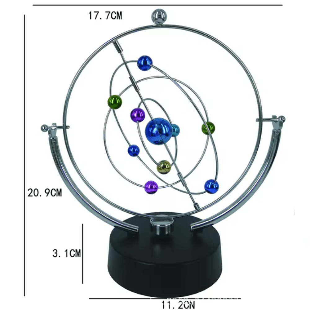 Celestial Orbit Perpetual Motion Desk Sculpture Kinetic Art Orbital Pendulum Decor 2