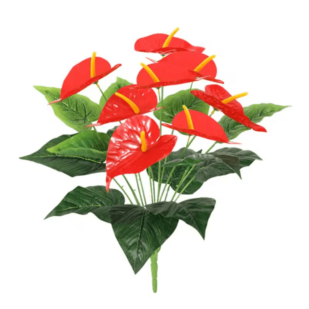 53cm Tropical Artificial Monstera Leaves Large Faux Palm Fronds For Indoor Outdoor Decor 3