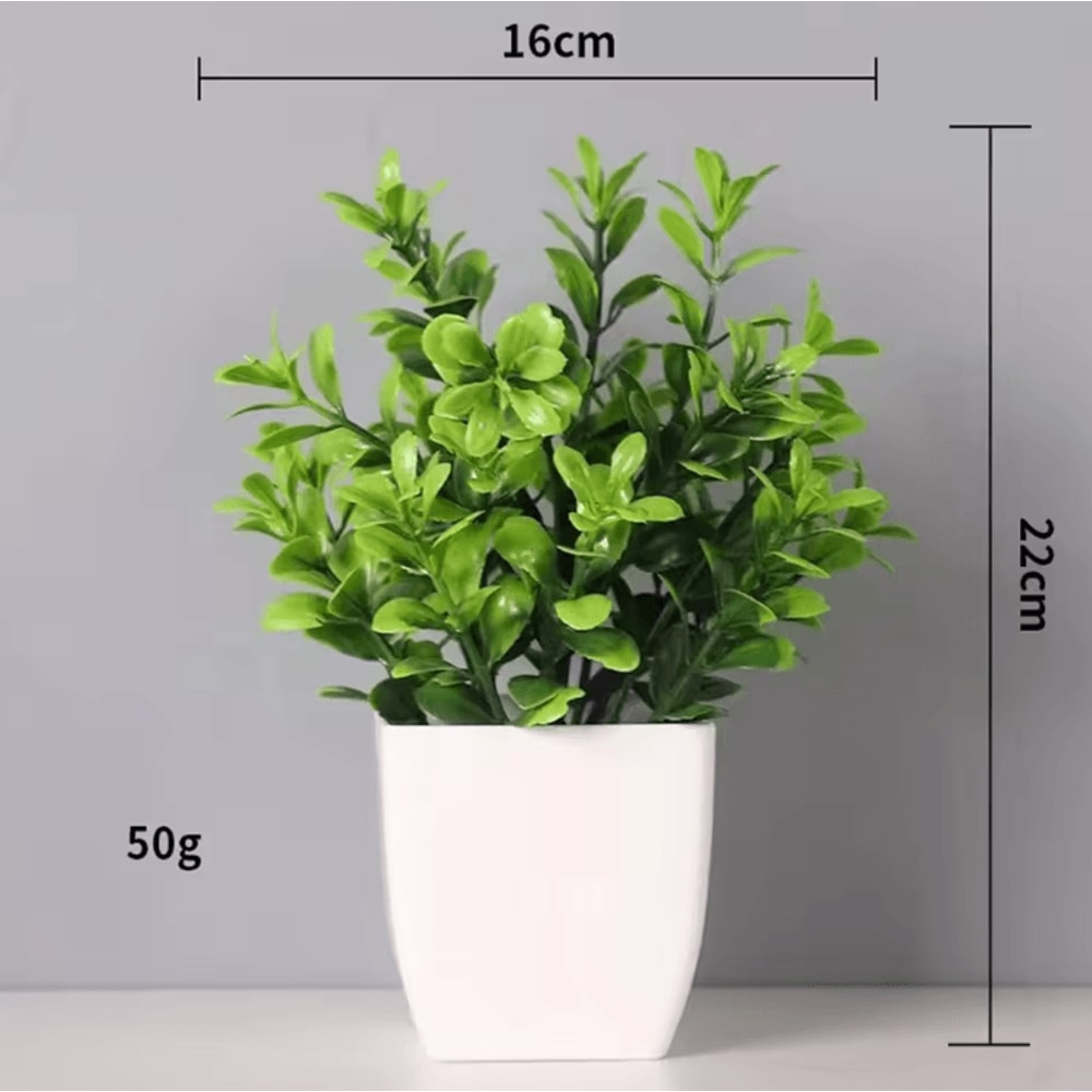 Vivid Artificial Bonsai Plant Mini Decorative Greenery For Desk Home 1