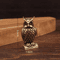 Handcrafted Brass Owl Figurine Boho Mini Desk Decor Unique Gift Accent 2