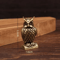 Handcrafted Brass Owl Figurine Boho Mini Desk Decor Unique Gift Accent 2