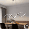 Modern Linear LED Chandelier Sleek Pendant Light For Dining Room Kitchen 0