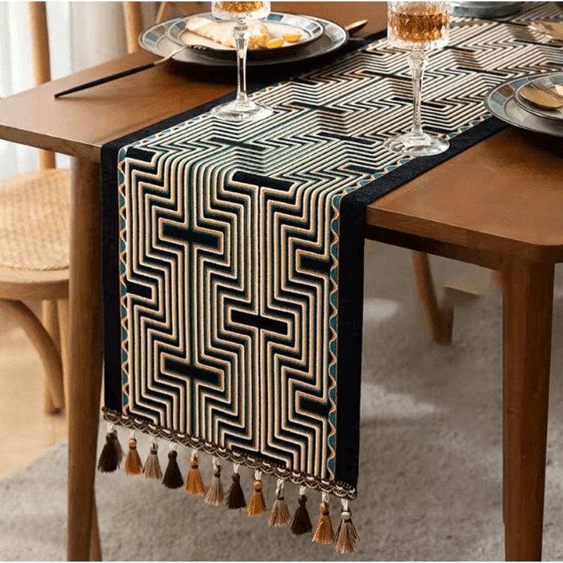 Farmhouse Lemon Floral Table Runner Rustic Linen Decor For Kitchen Dining 6