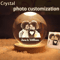 Personalized 3D Crystal Ball Night Light Custom Photo LED Keepsake Gift 2