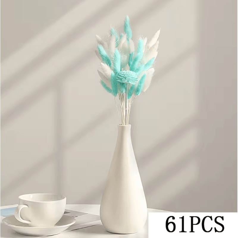 Boho Pampas Eucalyptus Dried Flower Bouquet Natural Rustic Decor For Home Weddings 5