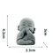 Cute Zen Monk Statue Set Serene Meditation Decor For Home Desk Garden 4