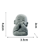 Cute Zen Monk Statue Set Serene Meditation Decor For Home Desk Garden 4