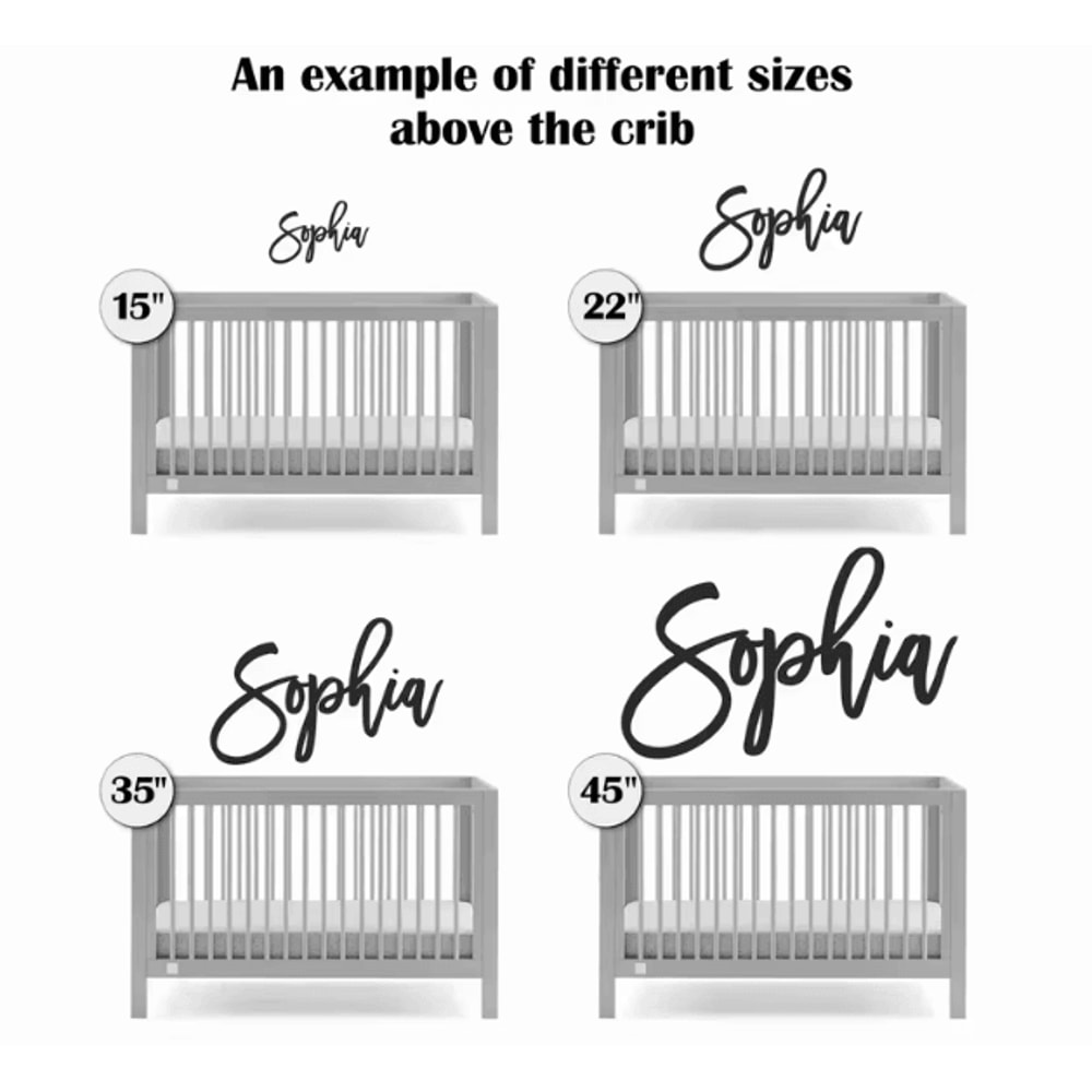 Personalized Wooden Name Sign Custom Nursery Wall Decor For Kids Baby Rooms 3