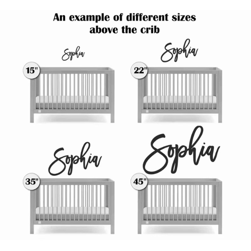 Personalized Wooden Name Sign Custom Nursery Wall Decor For Kids Baby Rooms 3