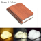 3D Folding Wooden LED Book Lamp RGB Night Light For Bedroom Desk Decor 2