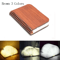 3D Folding Wooden LED Book Lamp RGB Night Light For Bedroom Desk Decor 2