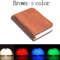 3D Folding Wooden LED Book Lamp RGB Night Light For Bedroom Desk Decor 3