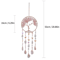 Natural Agate Dream Catcher Wall Hanging Moon Star Crystal Boho Decor For Home Garden 4