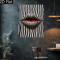 Abstract Striped Lips Canvas Art Black White Modern Pop Art Wall Decor 2