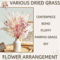 Blush Pampas Grass Gypsophila Boho Wedding Bouquet Centerpiece 0