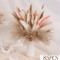 Blush Pampas Grass Gypsophila Boho Wedding Bouquet Centerpiece 4