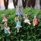 Whimsical Mini Fairy Garden Stake Set 6PCS Enchanting Outdoor Plant Decor 2