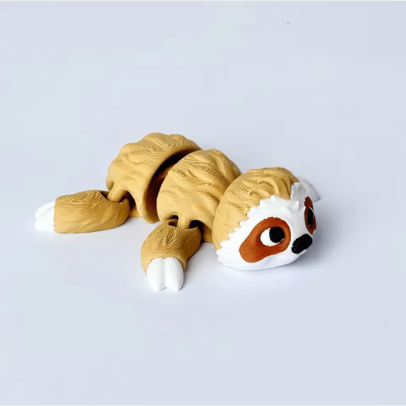 3D Printed Articulated Sloth Koala Figurines Cute Poseable Desk Gift Decor 2