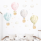 Watercolor Hot Air Balloon Animal Wall Stickers Dreamy Nursery Kids Room Decor 2