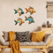 Colorful Tropical Fish Wooden Wall Art Set Rustic Nautical Coastal Decor 0