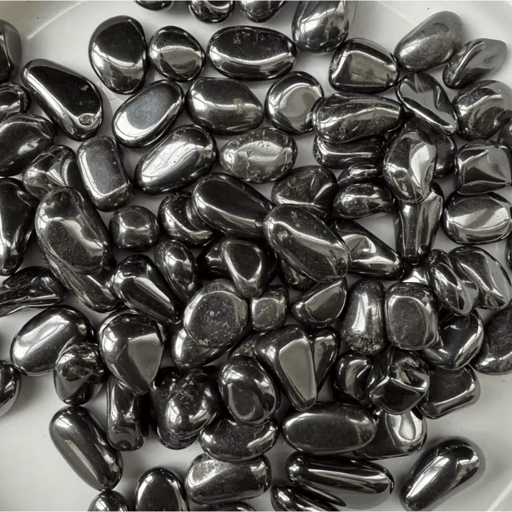 Polished Hematite Crystal Chips Natural Healing Stone For DIY Home Decor 4