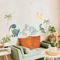 Watercolor Dinosaur Wall Stickers Jungle Adventure Nursery Kids Room Decor 2
