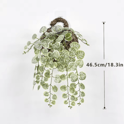 artificial eucalyptus hanging vine – realistic wall greenery for home & event decor