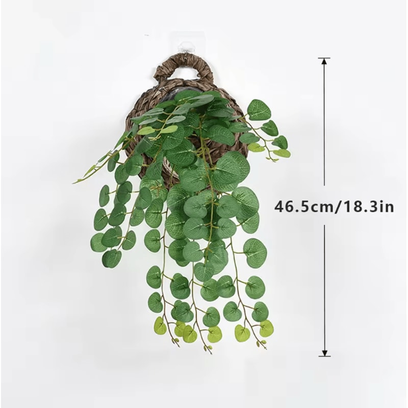 Artificial Eucalyptus Hanging Vine Realistic Wall Greenery For Home Event Decor 3