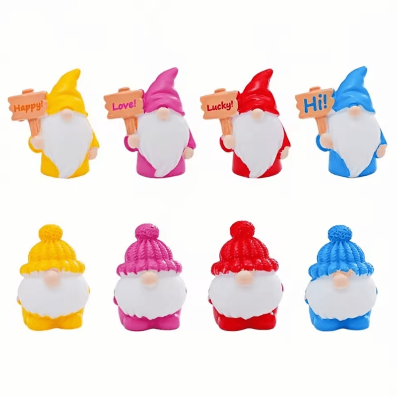 8PCS Mini Dwarf Garden Figurine Blind Box Cute Micro Landscape DIY Decor Set 3