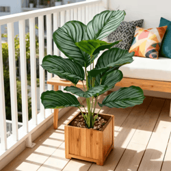 40cm artificial monstera palm plant – tropical faux greenery for home & event decor