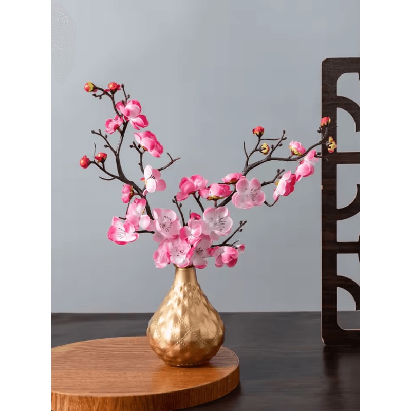 Artificial Plum Blossom Silk Flower Branch Elegant Spring Floral Decor For Home Events 2