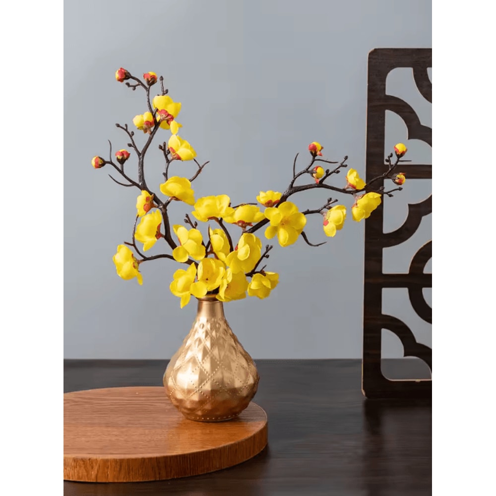 Artificial Plum Blossom Silk Flower Branch Elegant Spring Floral Decor For Home Events 4